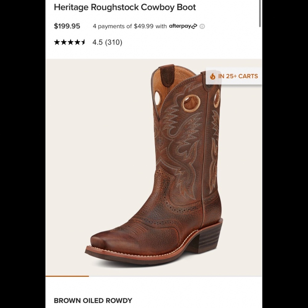 Ariat Cowboy Boots Men’s size 8.5 EE (wide) - Picture 10 of 10